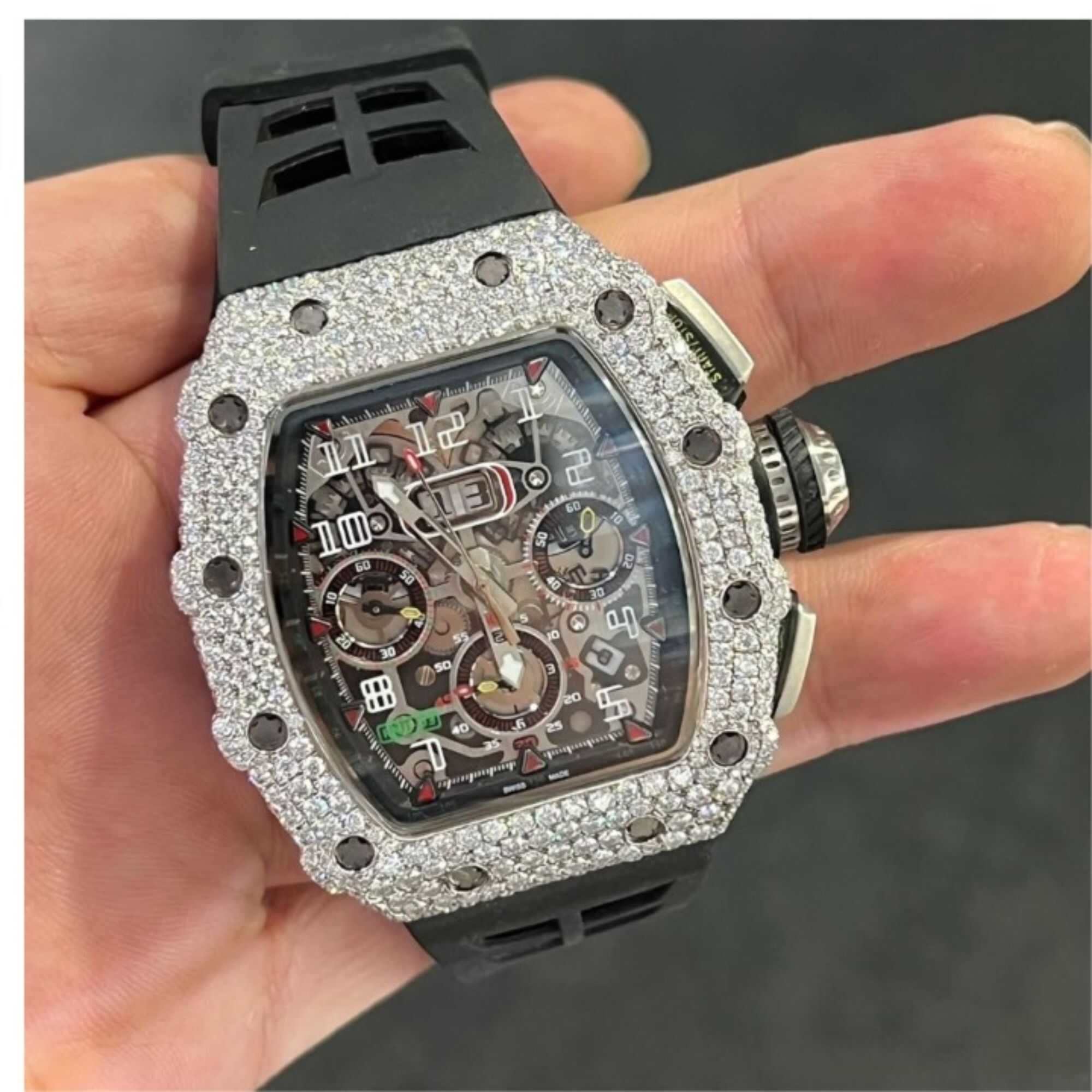 Premium Moissanite Watches with Durable Metal Band