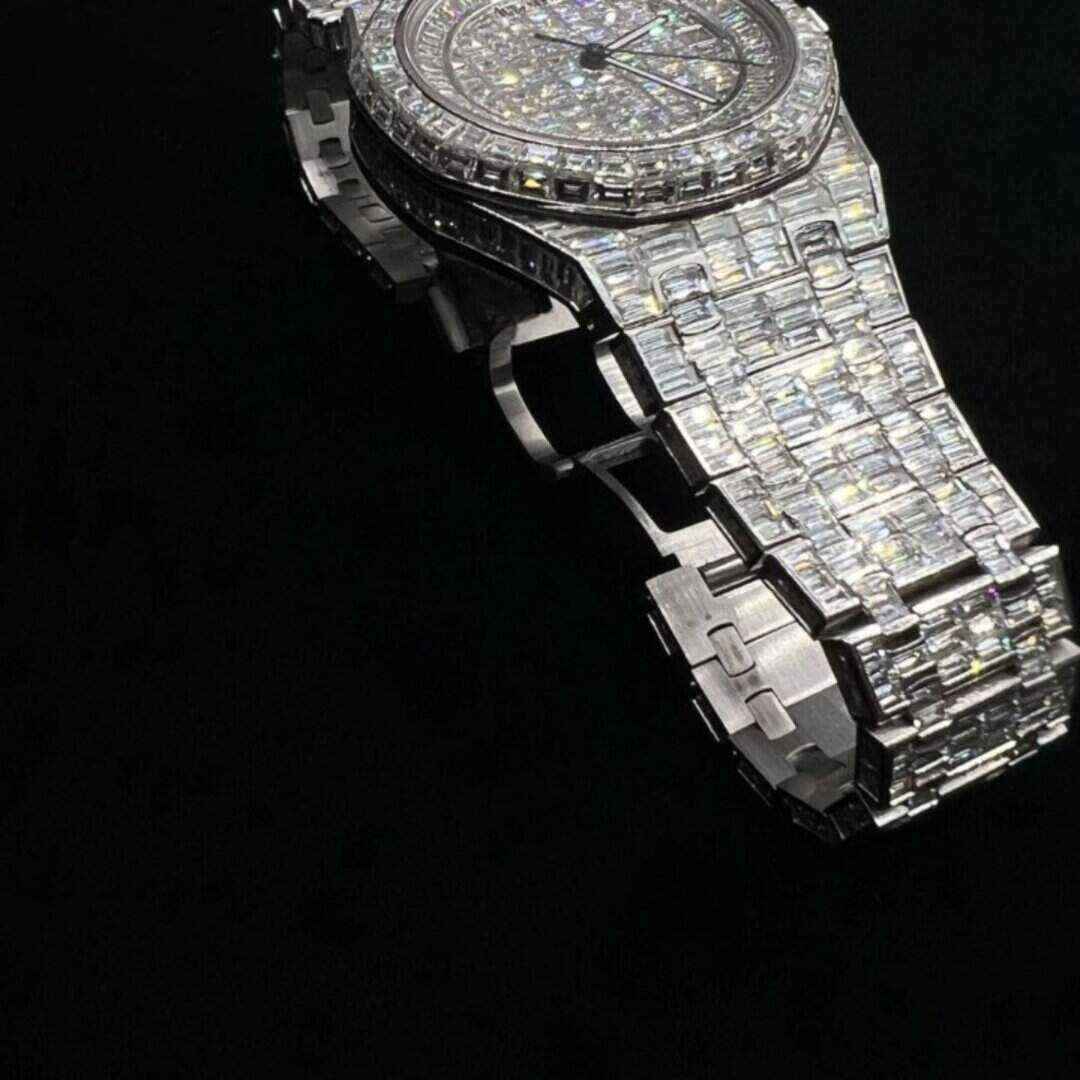 Stylish Men’s Moissanite Hip Hop Automatic Watch - Image 2