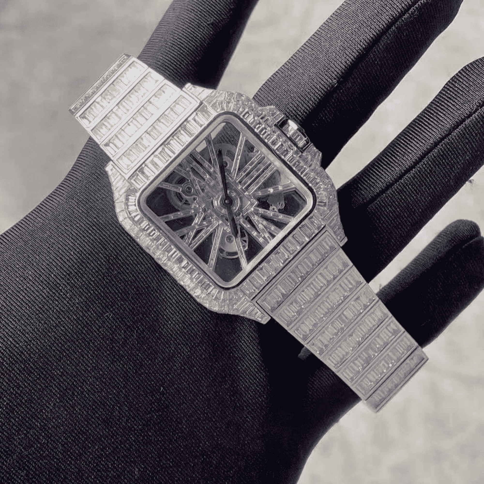 Stainless Steel Luxury Edition VVS Moissanite Watch - Image 4