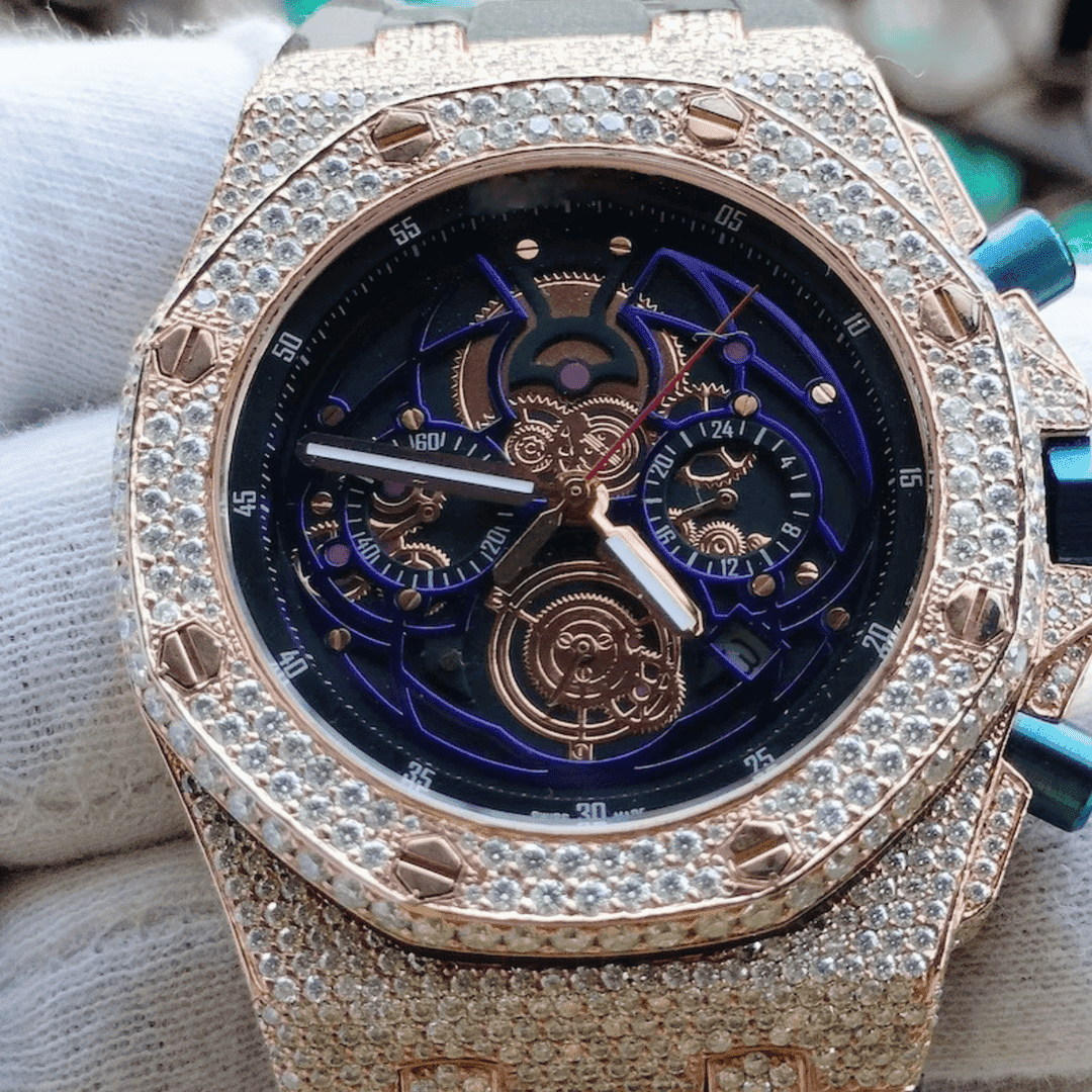 Iced Out VVS Moissanite Automatic Watch - Image 4