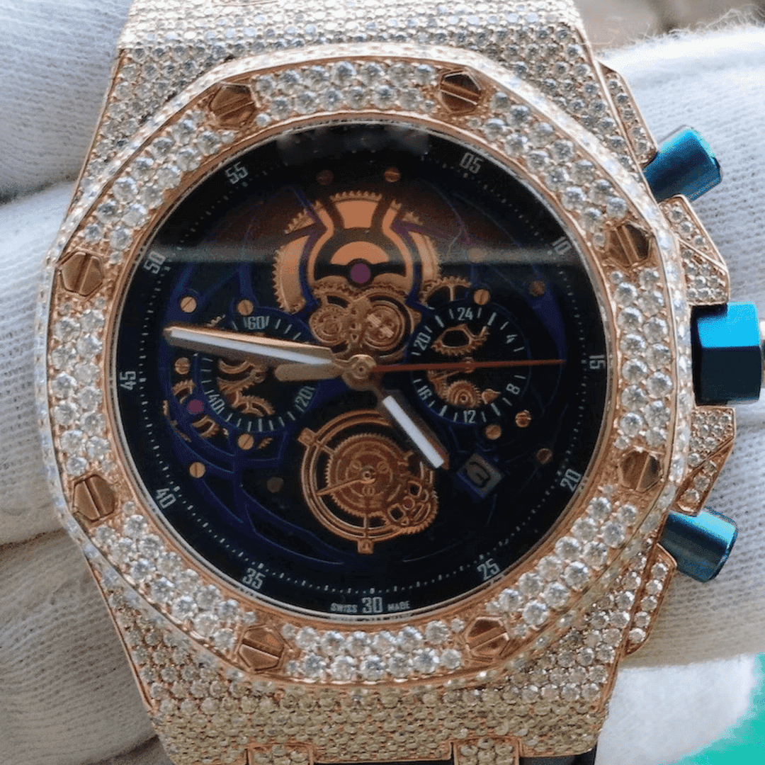 Iced Out VVS Moissanite Automatic Watch - Image 2