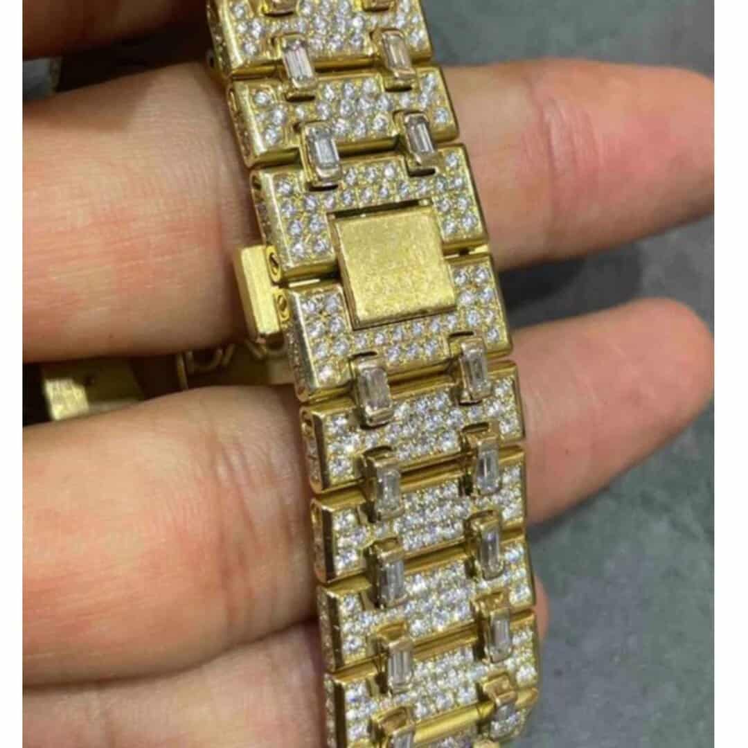 Luxury Iced Out Moissanite Diamond Watch - Image 2