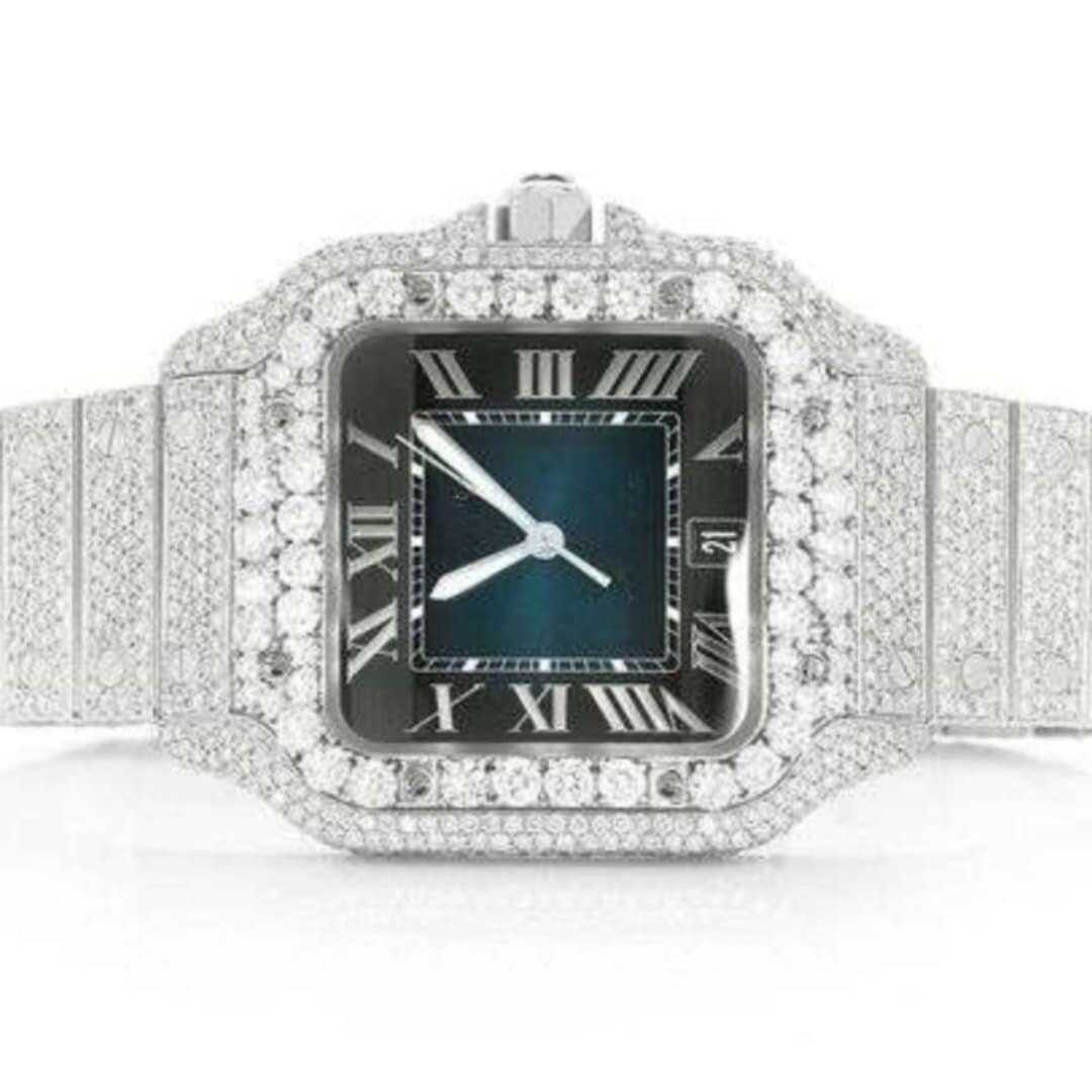 White Gold Plated Moissanite Wristwatch - Image 4