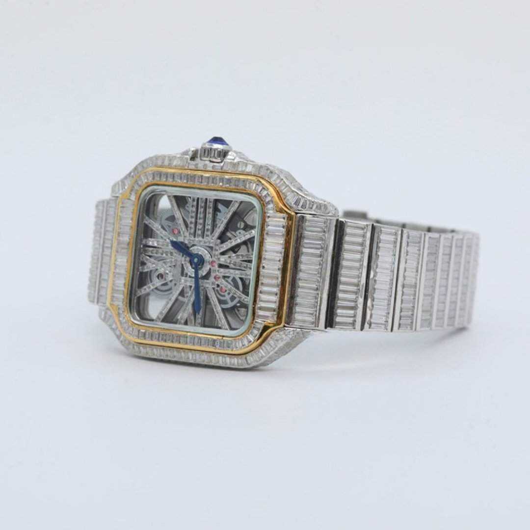 Classic Moissanite Watch with Modern Iced Detailing