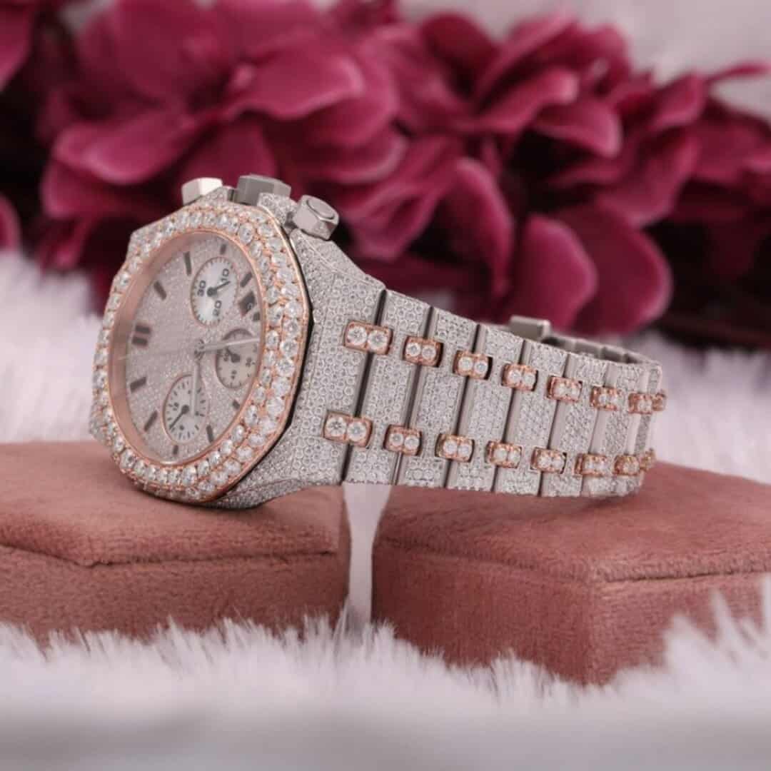 Premium Moissanite Watch with VVS Stones - Image 2