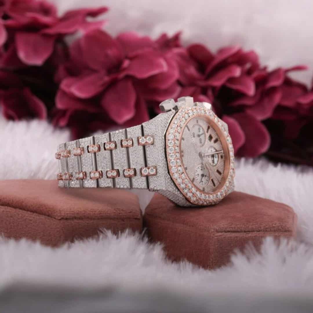 Premium Moissanite Watch with VVS Stones - Image 3