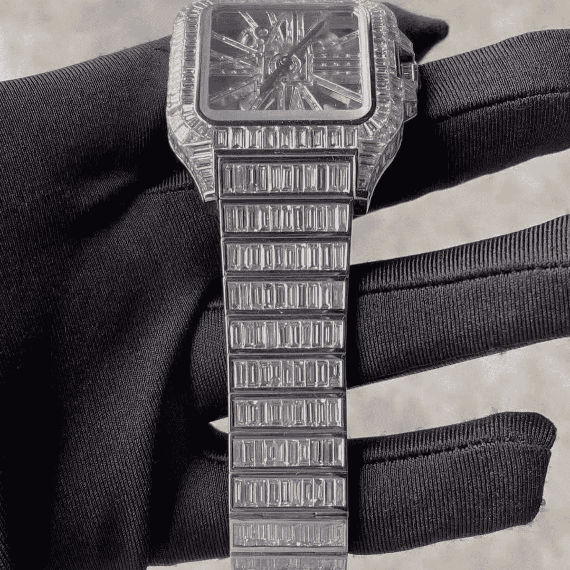 Stainless Steel Luxury Edition VVS Moissanite Watch - Image 2