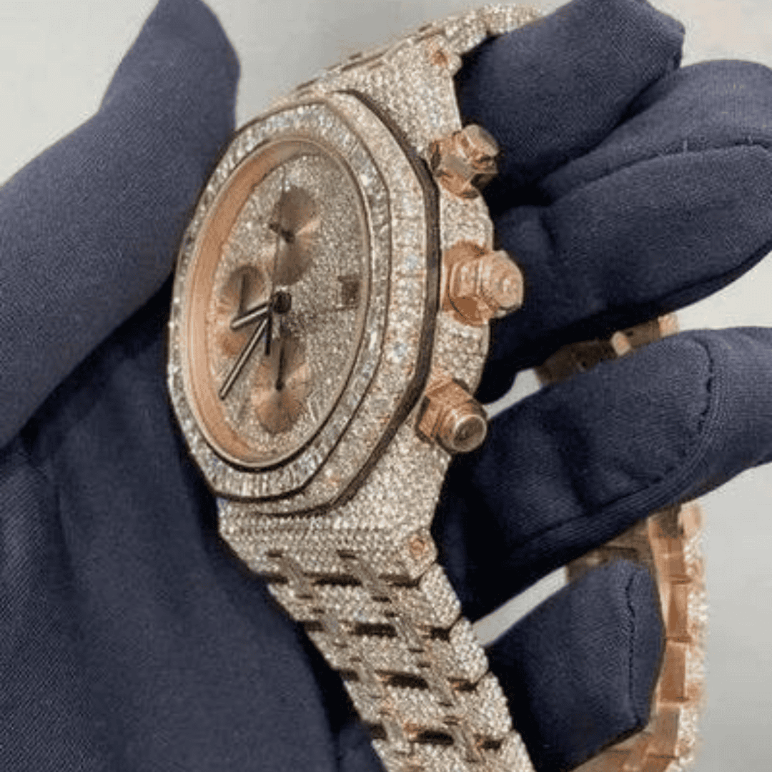 Stainless Steel VVS Moissanite Watch - Image 6