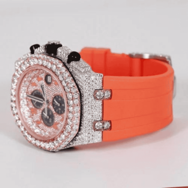 Signature Series Bust Down Iced Out Watches, Moissanite Watches - Image 3