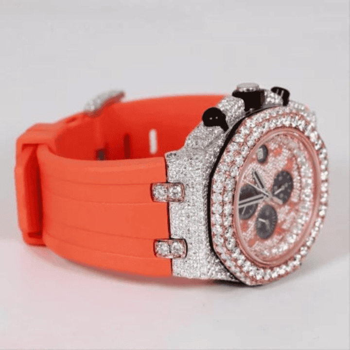 Signature Series Bust Down Iced Out Watches, Moissanite Watches - Image 2
