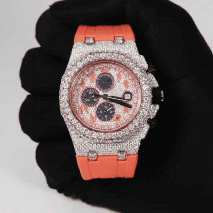 Signature Series Bust Down Iced Out Watches, Moissanite Watches - Image 6