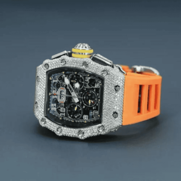 Supreme Shine Bust Down Iced Out Watches, Moissanite Watches - Image 3