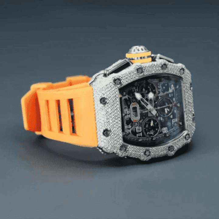 Supreme Shine Bust Down Iced Out Watches, Moissanite Watches - Image 2