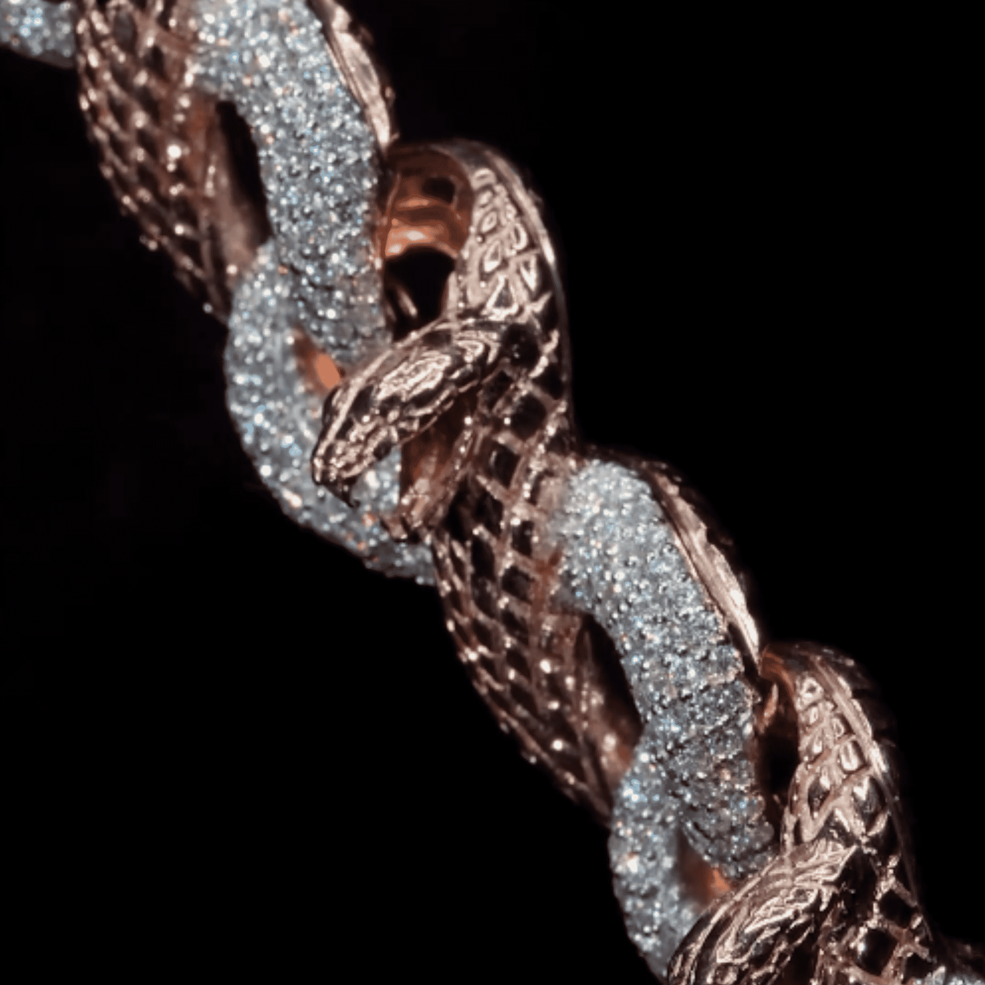22mm Mens Silver Cuban Link Chain Moissanite
