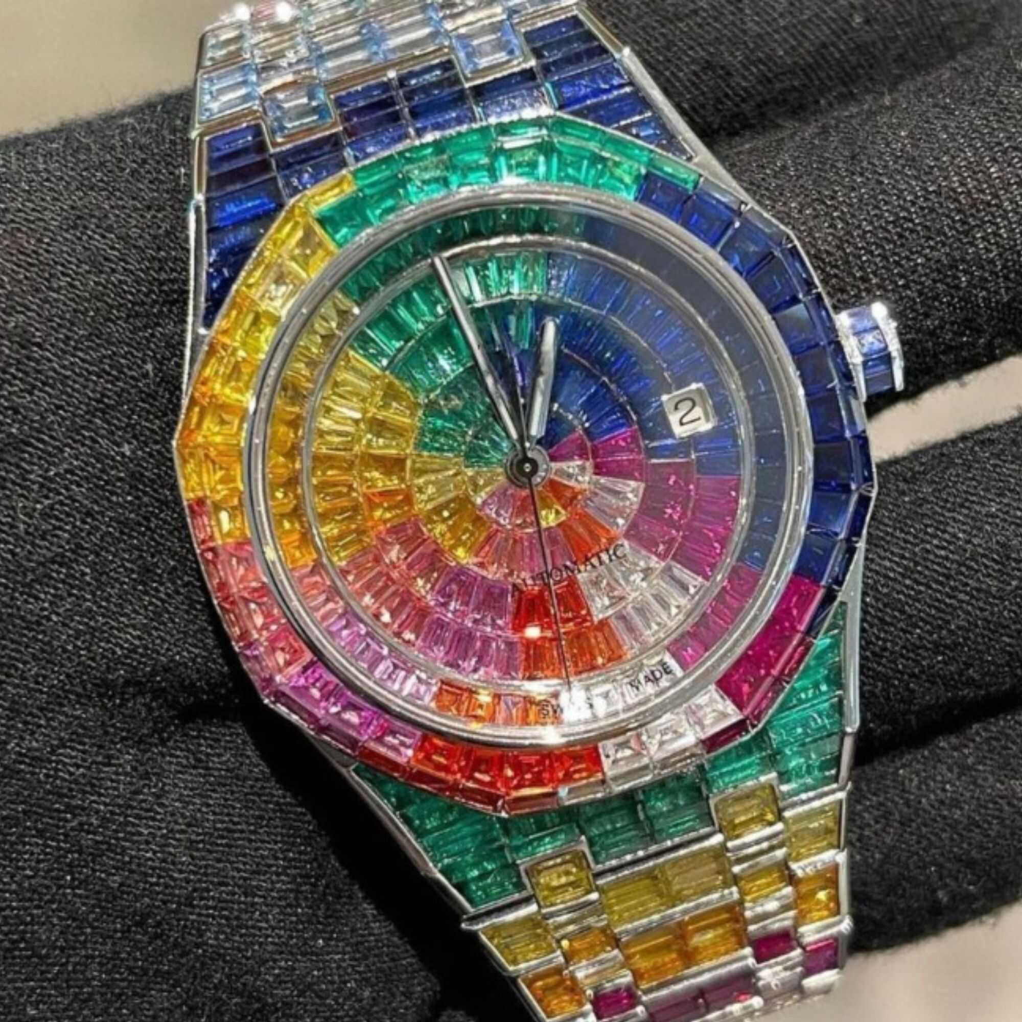Elegant Moissanite Watches Fully Iced Out for Men & Women