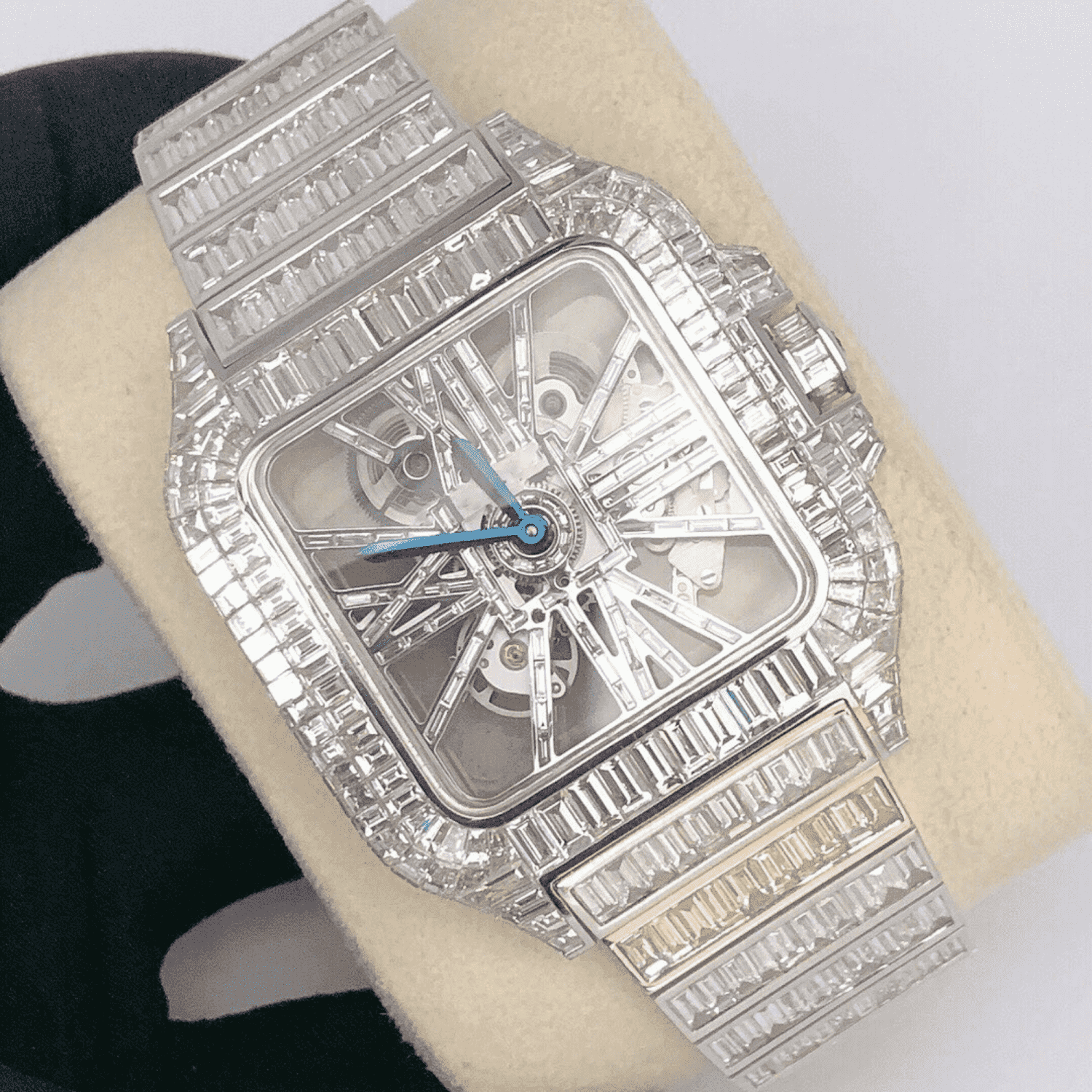Classic Moissanite Diamond Iced Out Bust Down Automatic Mens Watches - Image 6