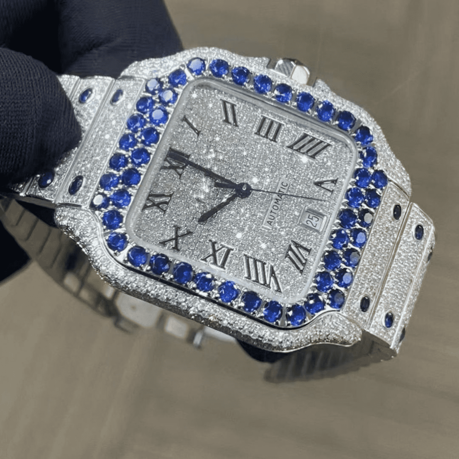 Stainless Steel Bust Down Luxury Watch for Gift - Image 2