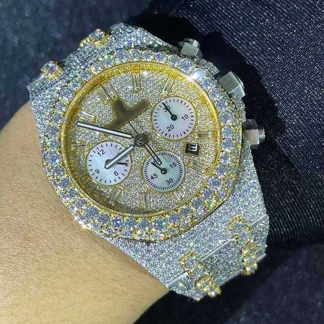 Diamond Moissanite Watch | VVS Moissanite Watch