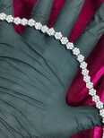 IcedJewelz VVS1 Moissanite "Floral Frost" Cluster Tennis Bracelet