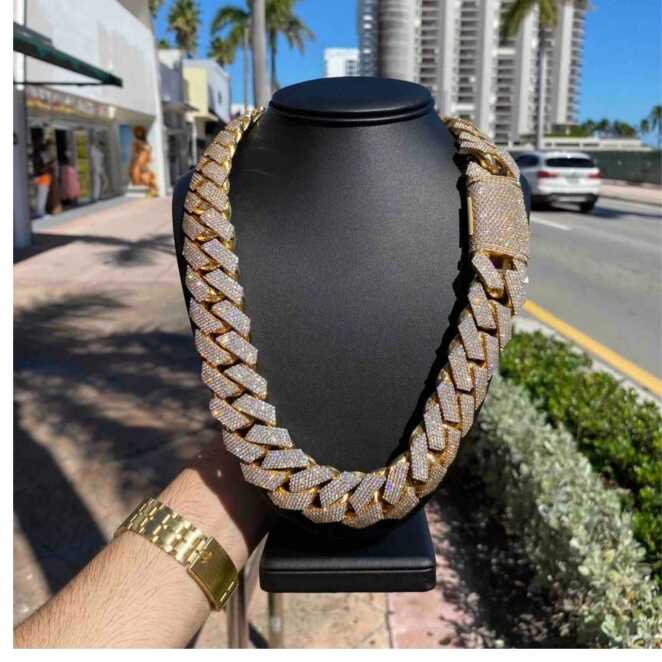 925 Men’s Silver Diamond Moissanite Chains Iced Out Cuban Link Chain 1 925 Men’s Silver Diamond Moissanite Chains Iced Out Cuban Link Chain