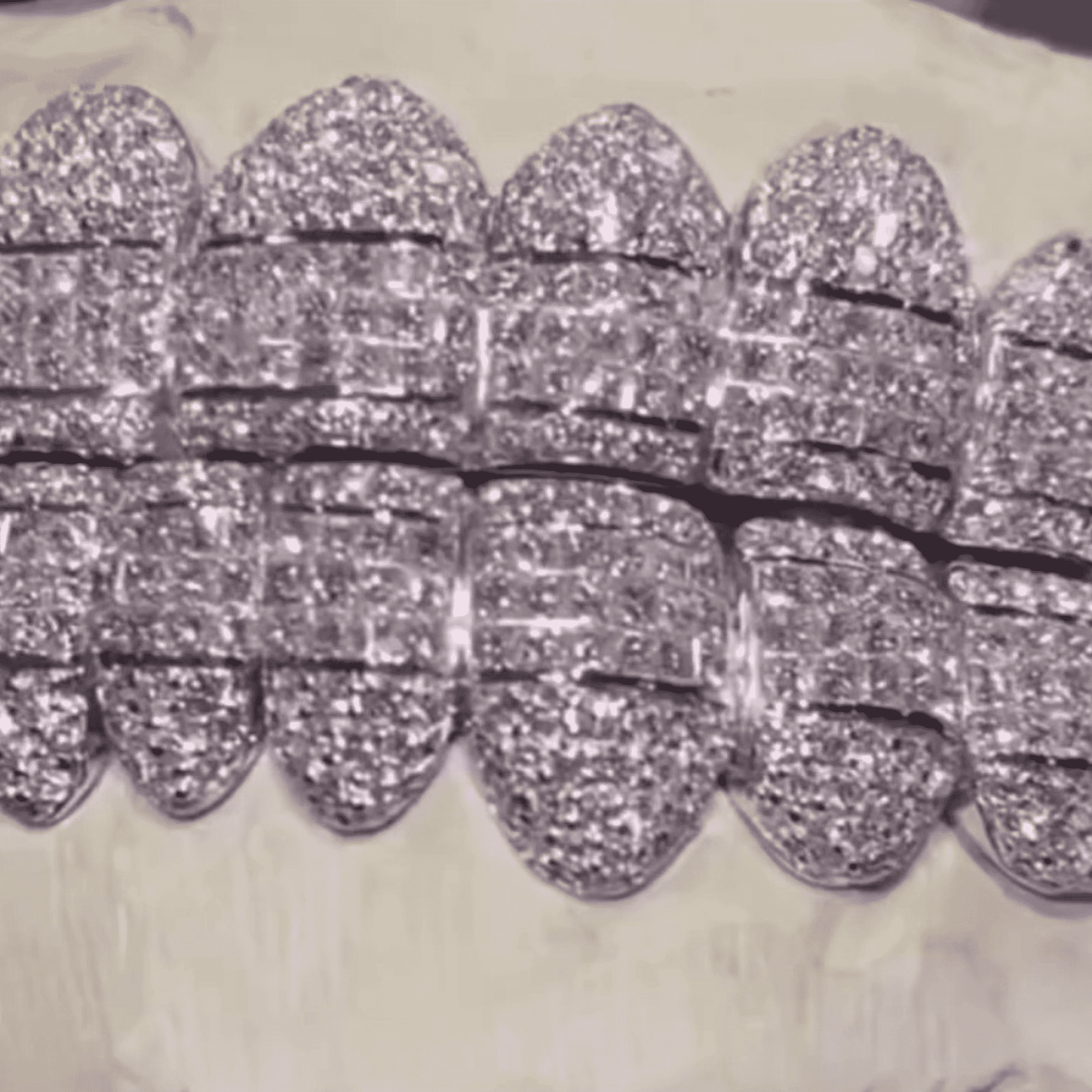 Double Row Iced Out Teeth Grillz – Maximum Shine Custom Fit Mouthpiece 4 Double Row Iced Out Teeth Grillz – Maximum Shine Custom Fit Mouthpiece - Image 4