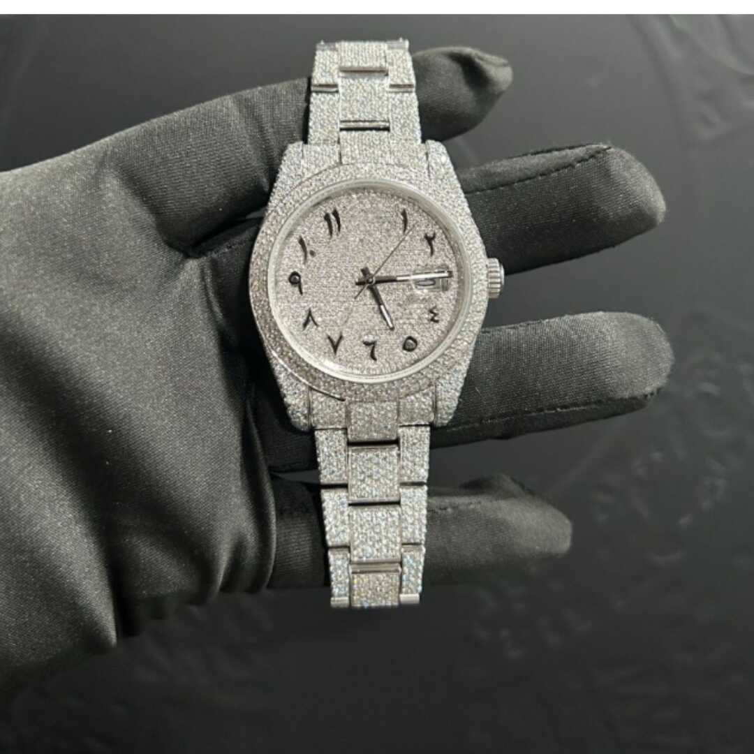 Classic Moissanite Watches with Minimalist Iced Out Design 2 Classic Moissanite Watches with Minimalist Iced Out Design - Image 2