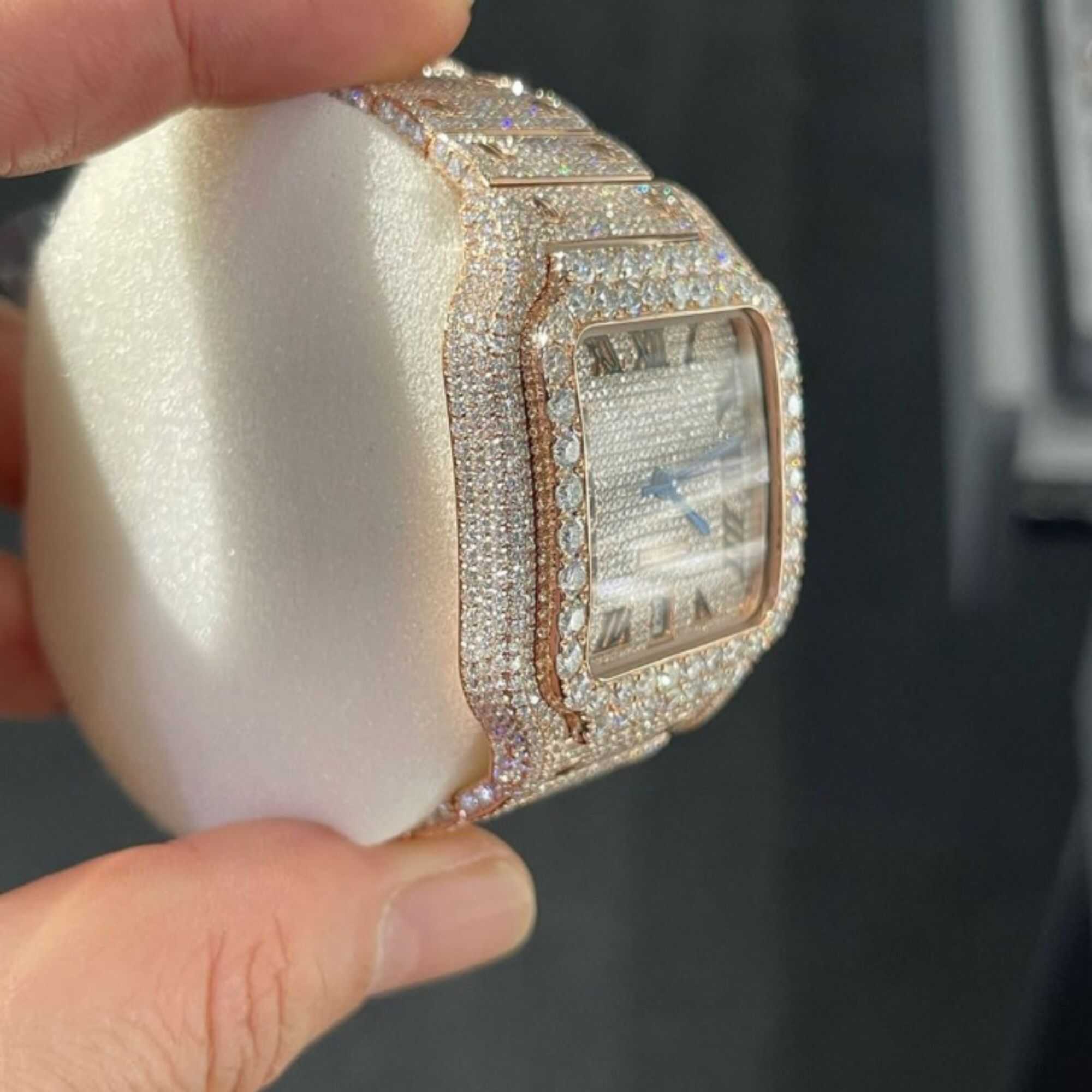 Luxury Moissanite Watches Fully Iced for Men & Women 2 Luxury Moissanite Watches Fully Iced for Men & Women - Image 2