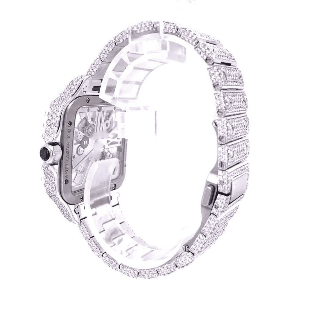 Full Iced Out Diamond Moissanite Watch 4 Full Iced Out Diamond Moissanite Watch - Image 4