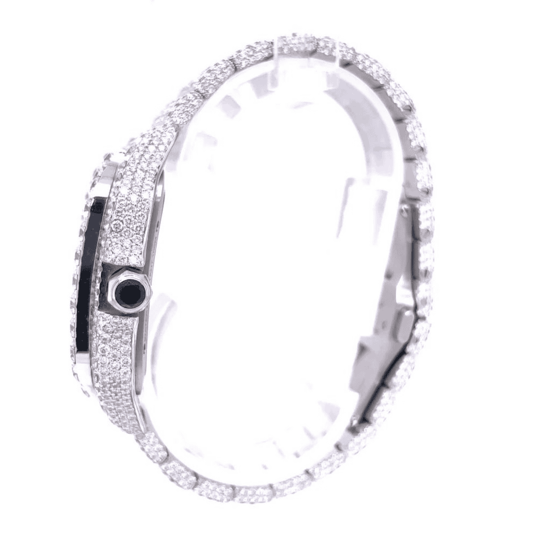 Full Iced Out Diamond Moissanite Watch 3 Full Iced Out Diamond Moissanite Watch - Image 3