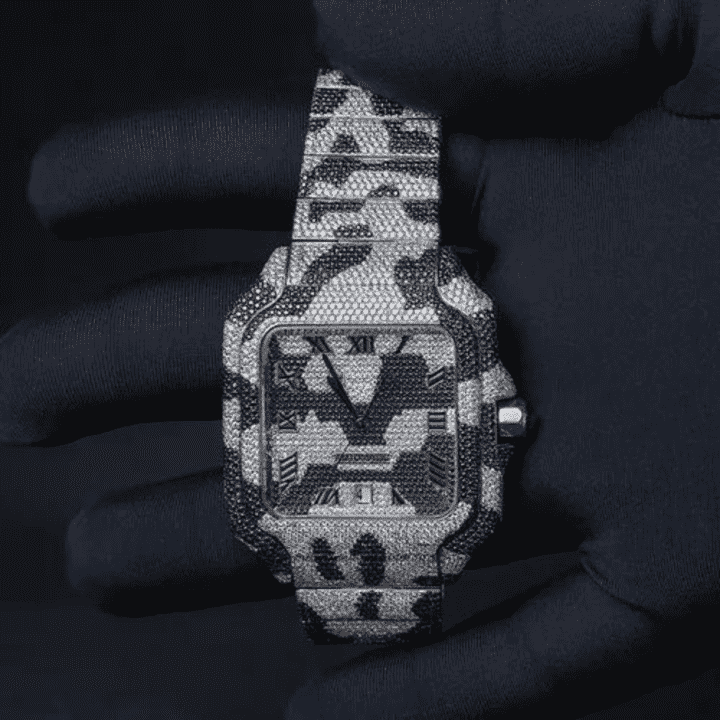 Supreme Glow Bust Down Iced Out Watches, Moissanite Watches 3 Supreme Glow Bust Down Iced Out Watches, Moissanite Watches - Image 3