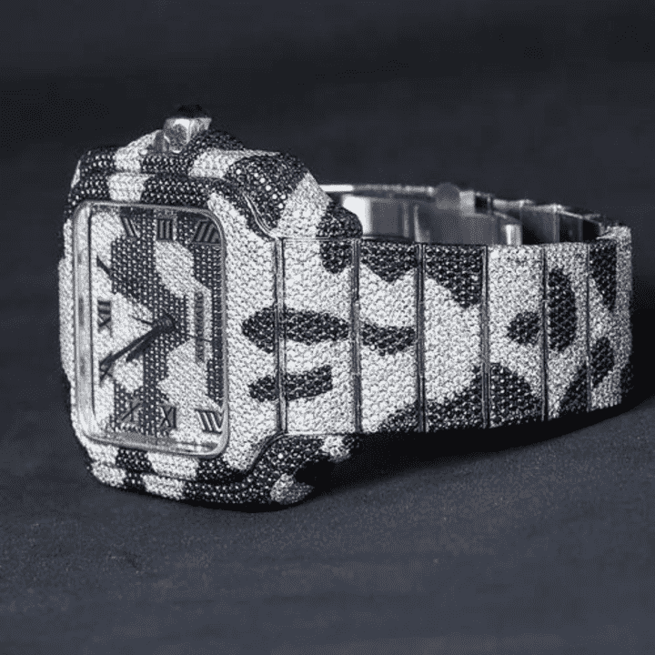Supreme Glow Bust Down Iced Out Watches, Moissanite Watches 2 Supreme Glow Bust Down Iced Out Watches, Moissanite Watches - Image 2