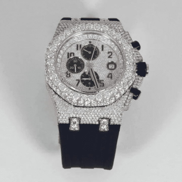 Classic Shine Bust Down Iced Out Watches, Moissanite Watches 6 Classic Shine Bust Down Iced Out Watches, Moissanite Watches - Image 6