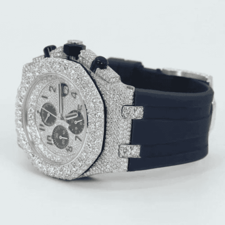 Classic Shine Bust Down Iced Out Watches, Moissanite Watches 4 Classic Shine Bust Down Iced Out Watches, Moissanite Watches - Image 4