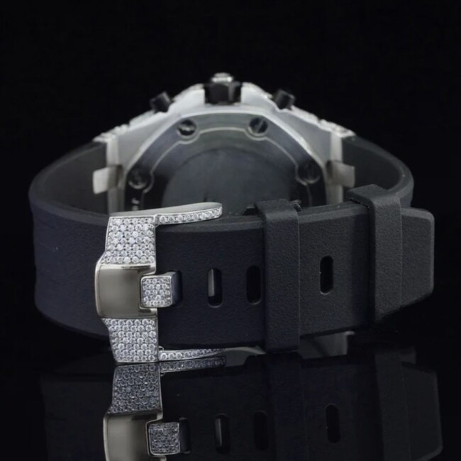 Iced Out Moissanite Watch for Women and Men - Image 6