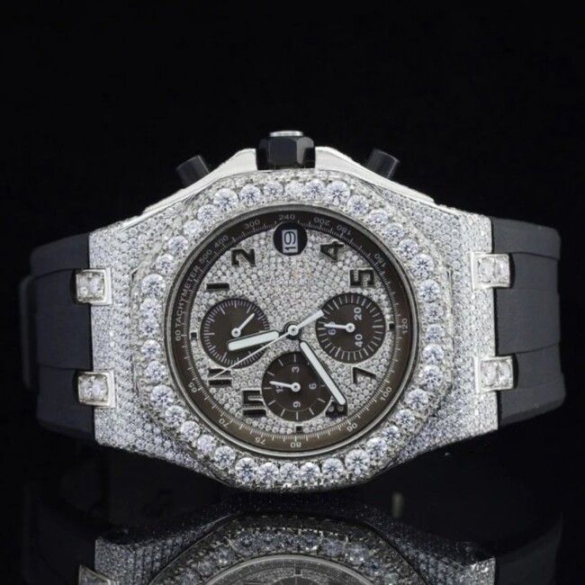 Iced Out Moissanite Watch for Women and Men - Image 5