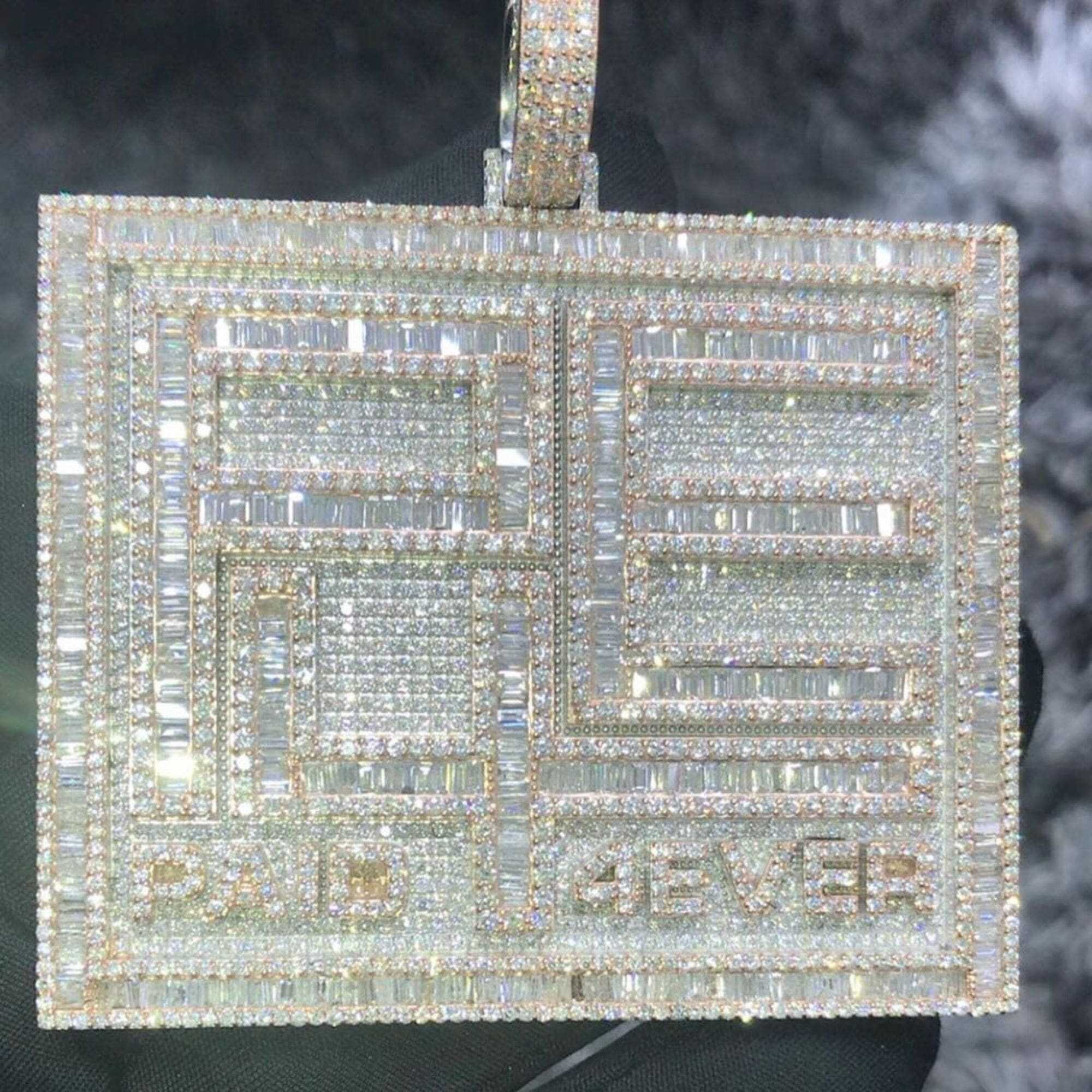 Luxury Bling Pendant for Men Iced Out 925 Silver Moissanite - Image 2