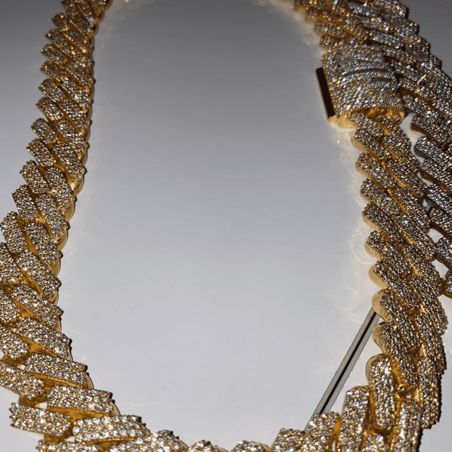 Miami Diamond Cut Silver Men’s Moissanite Chains Iced Out Cuban Link Chain - Image 3