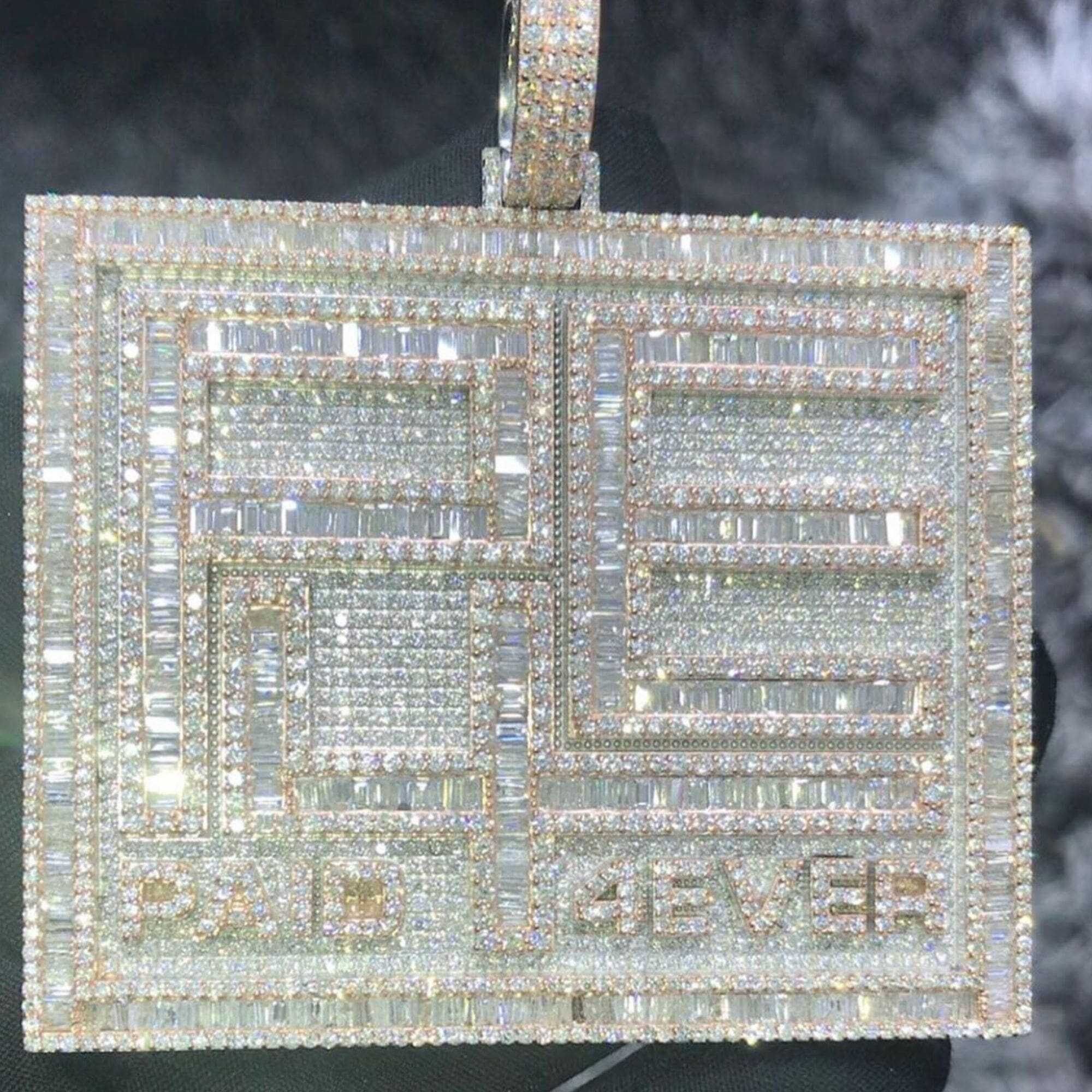 Luxury Bling Pendant for Men Iced Out 925 Silver Moissanite - Image 3