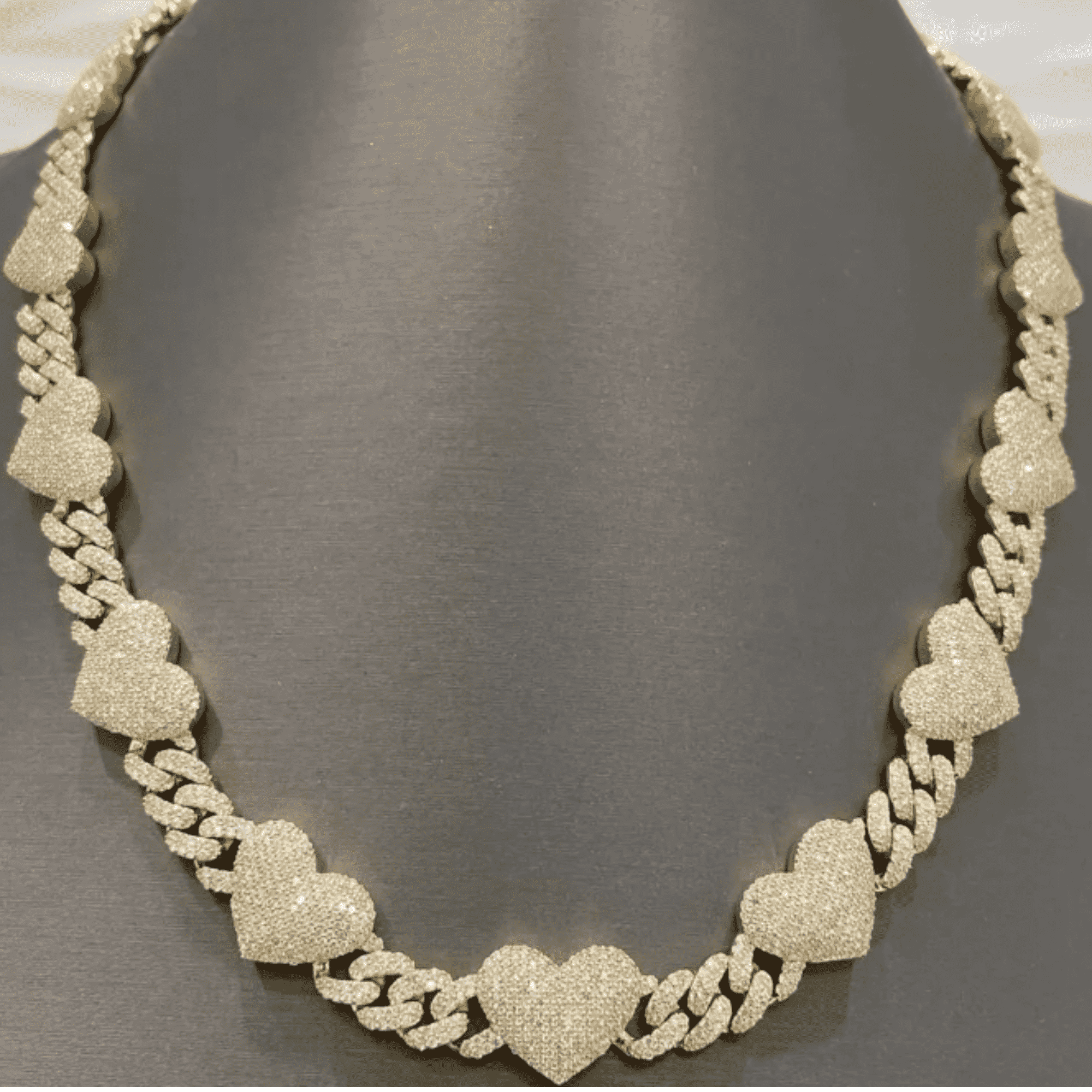 18mm Iced Out Cuban Link Men’s Silver Diamond Moissanite Chains - Image 3