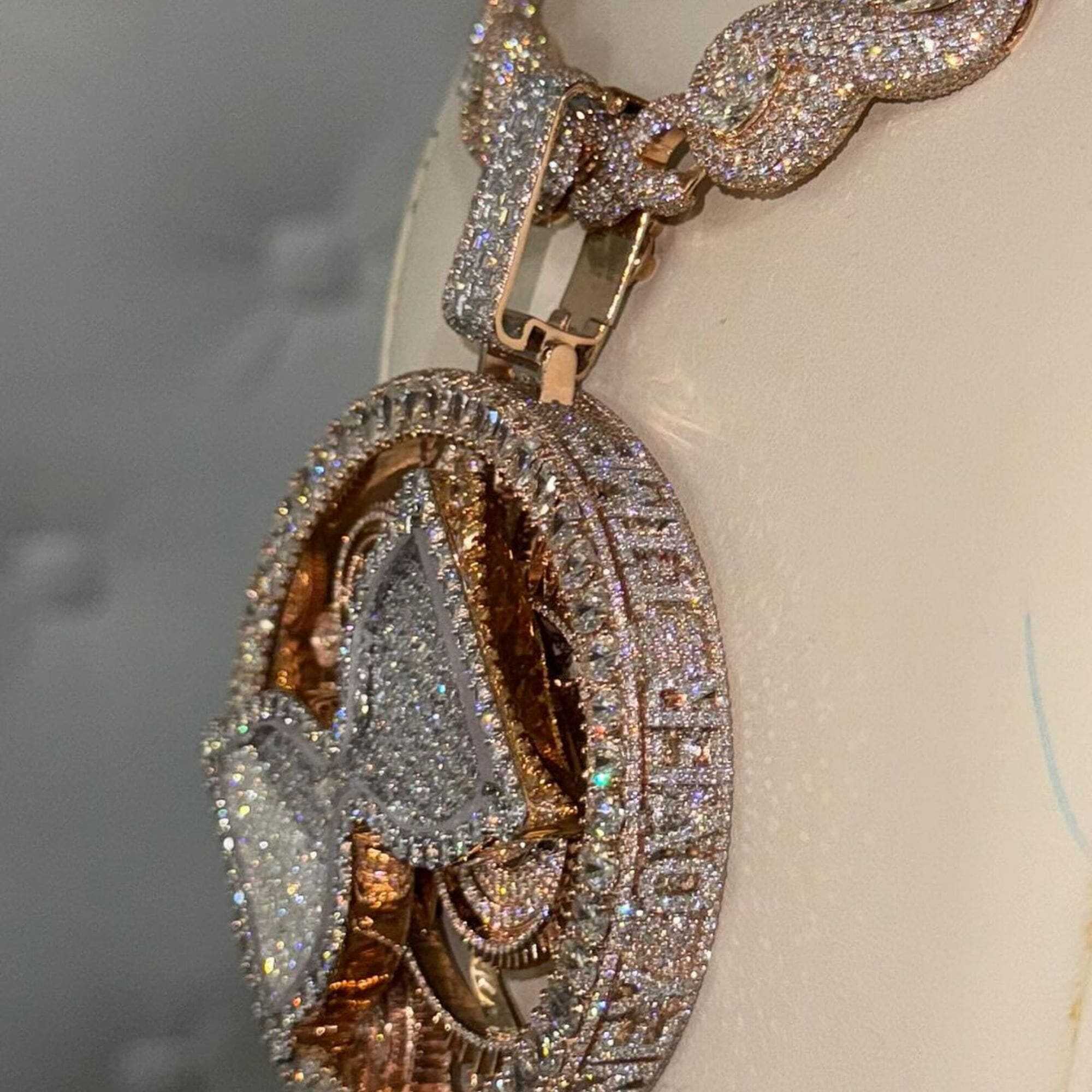 Millionaire Shine Pendant VVS Moissanite Iced 925 Silver - Image 4