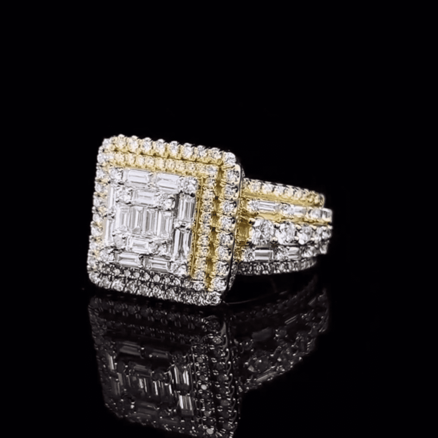 925 Silver Iced Out Rings, Hip Hop Ring, VVS Moissanite Diamonds - Image 4