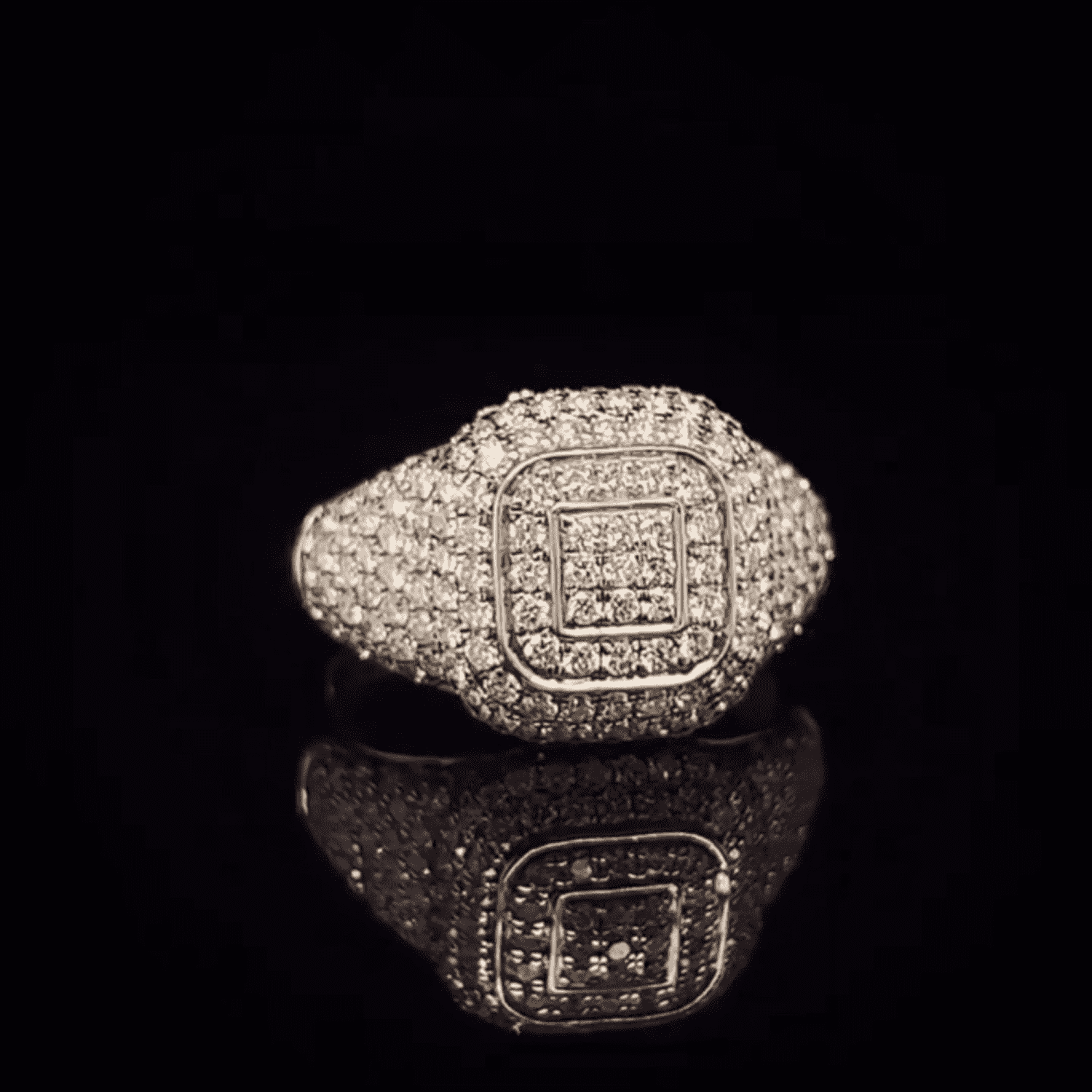 Newest Collection of 925 Silver Iced Out Rings, Hip Hop Rings for Mens, Adorned with VVS Moissanite Diamond - Image 2