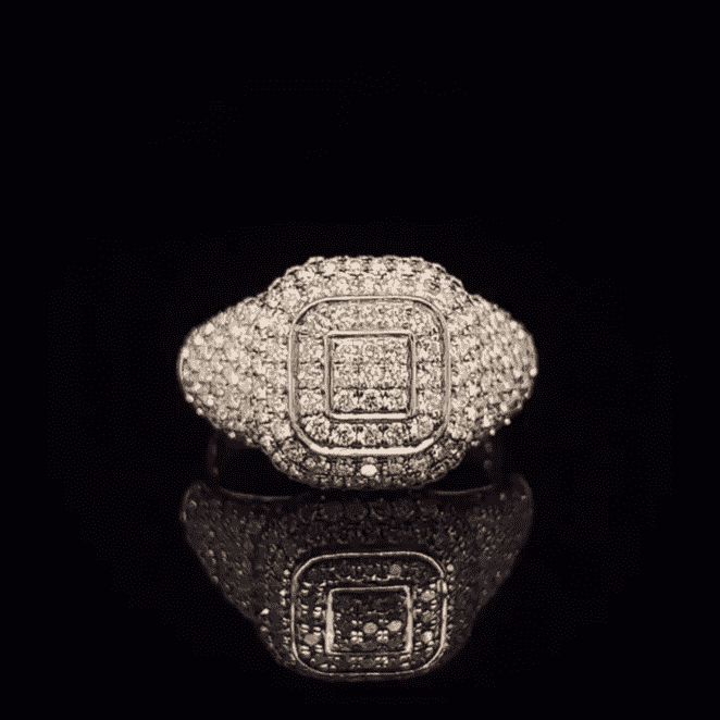 Newest Collection of 925 Silver Iced Out Rings, Hip Hop Rings for Mens, Adorned with VVS Moissanite Diamond