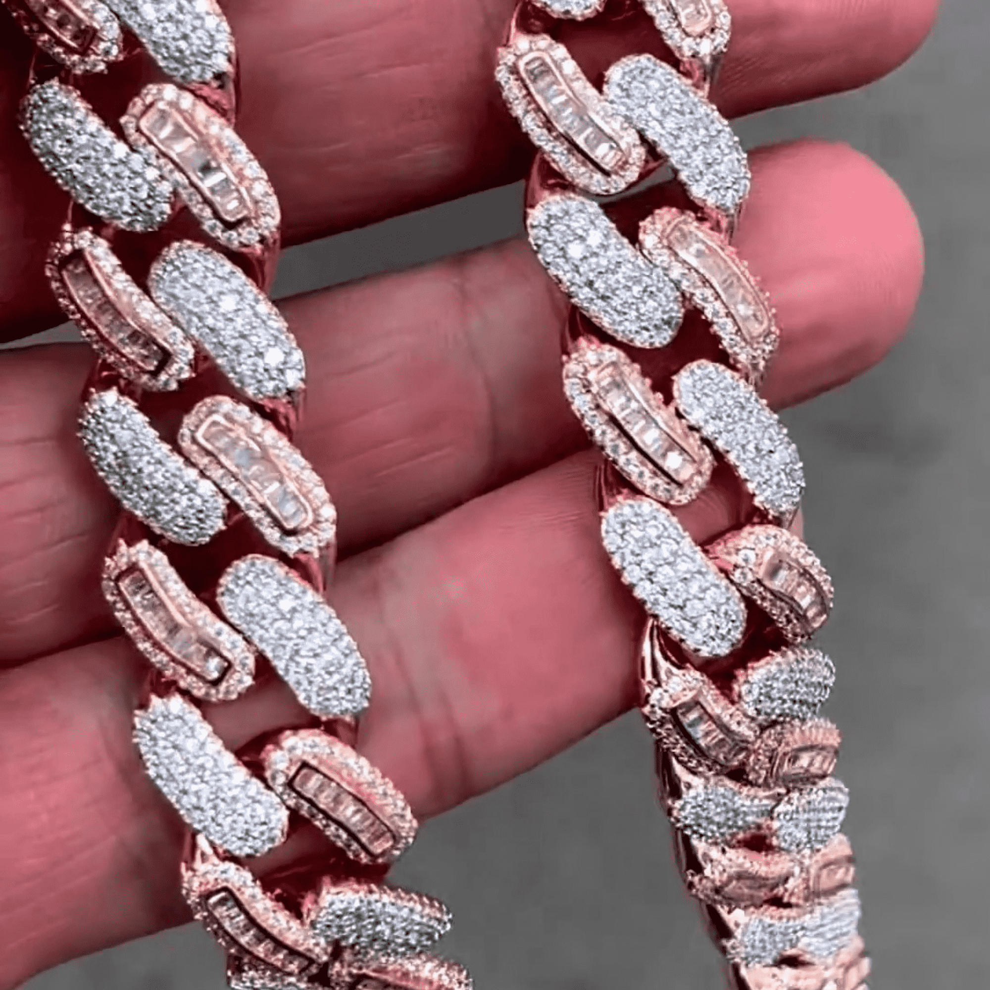 20mm Diamond Silver Men’s Moissanite Chains Iced Out Cuban Link Chain - Image 5