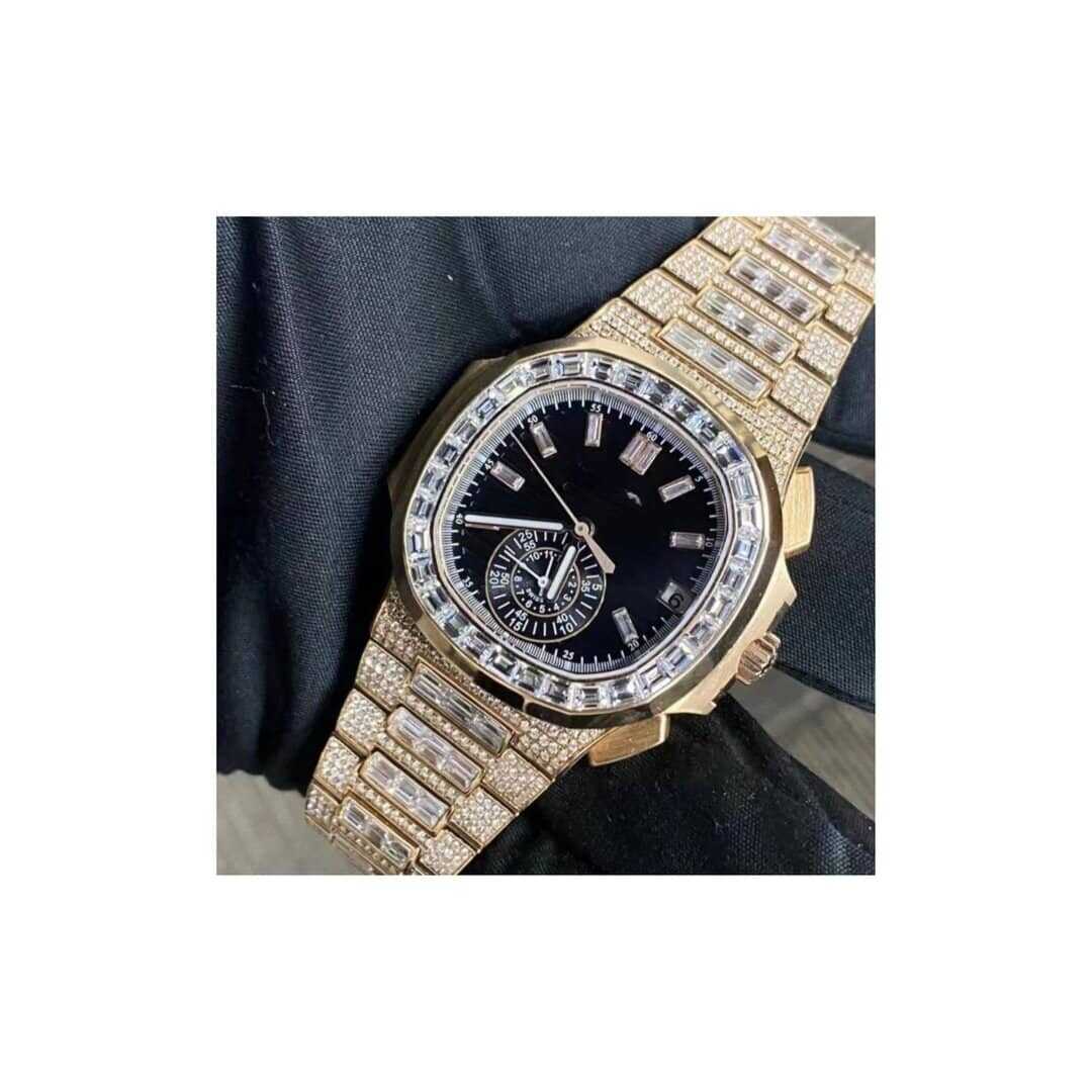 Sparkling Diamond Moissanite Watch with Classic Design