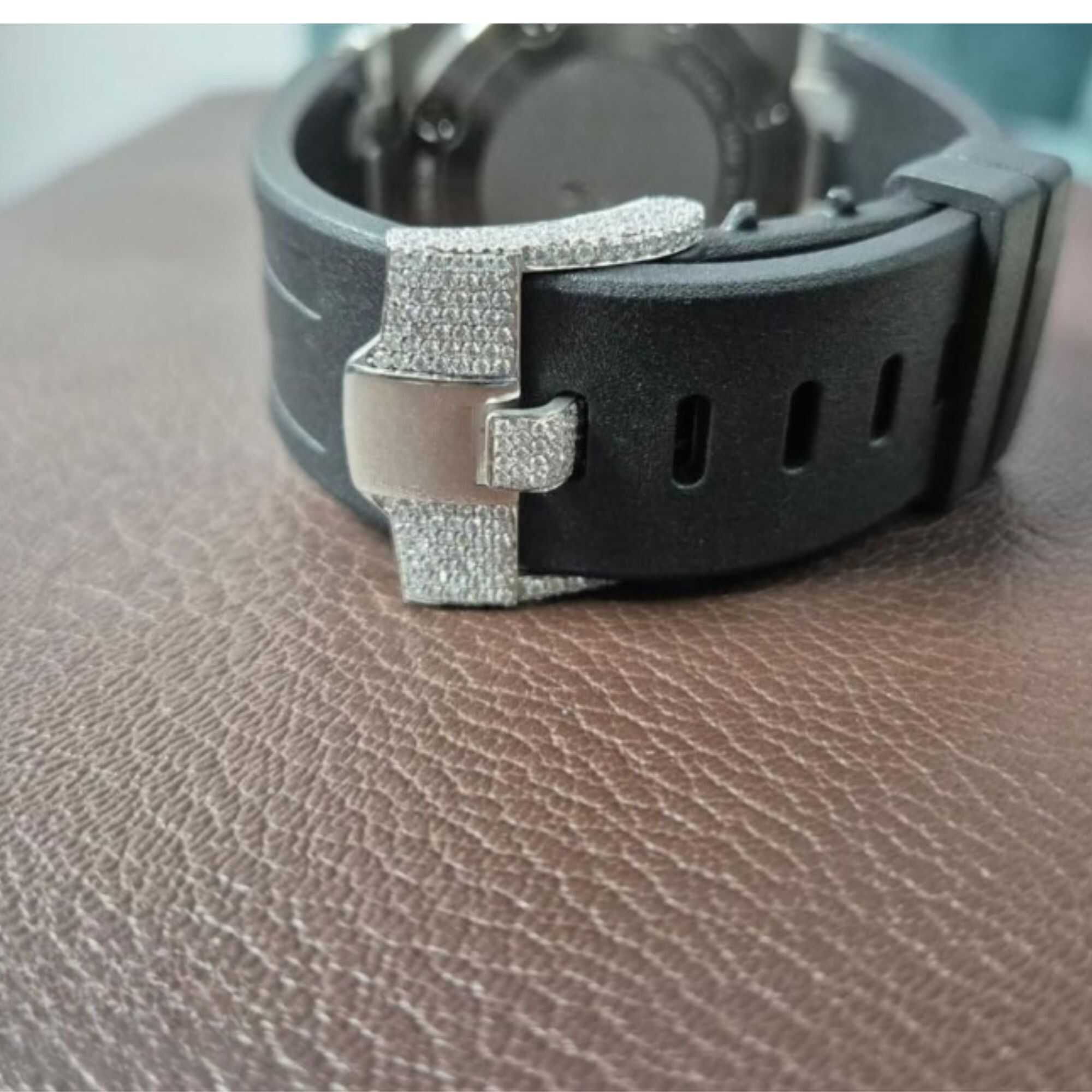 Iced Out Moissanite Watches with Adjustable Metal Strap - Image 4