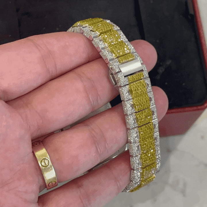 Luxury Crafted Bust Down Iced Out Watches, Moissanite Watches - Image 4