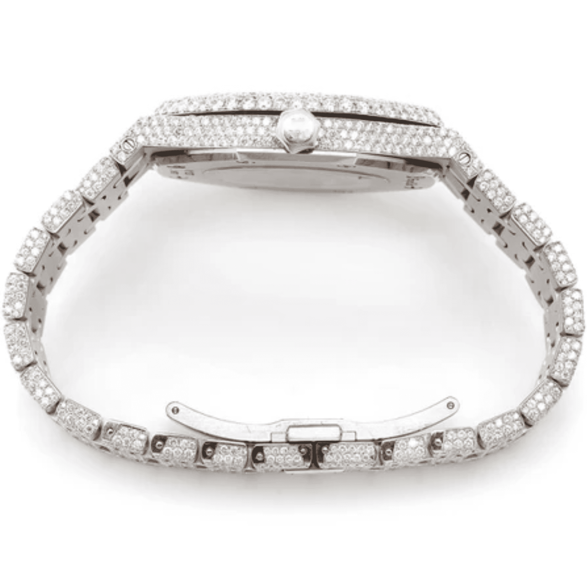 Stainless Steel Hip Hop VVS Moissanite Watch for Gift - Image 3