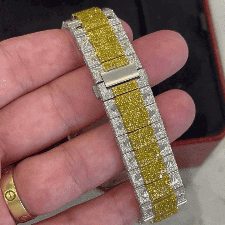 Luxury Crafted Bust Down Iced Out Watches, Moissanite Watches - Image 3