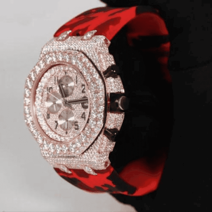 Supreme Iced Out Watches Moissanite Watches for Men & Women - Image 4